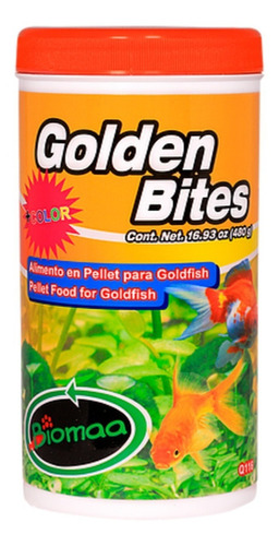 Alimento Comida Para Pez Japones Goldfish Golden Bites 480g