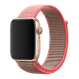 Pulseira Nylon Loop Para Apple Watch 40mm - Neon Pink
