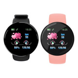 Reloj Smartwatch Inteligente D18 X2 Combo Negro + Rosa! 