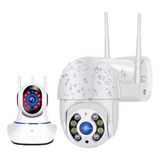 Camaras Ptz Exterior + 3 Antenas Interior Vigilancia Full Hd