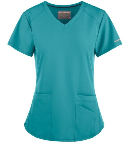 Uniforme Medico Quirurgico Skechers Stretch Mujer Teal Blue