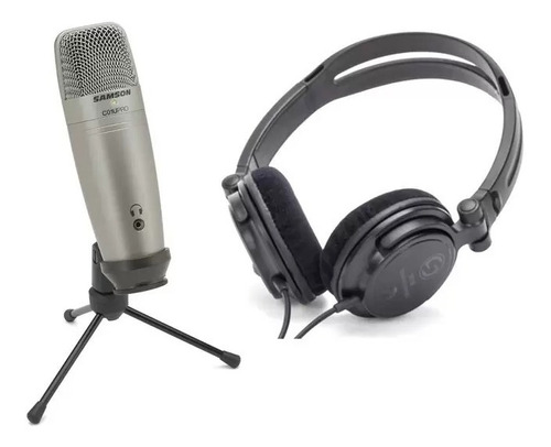 Kit Podcast Samson C01upropk C/ Microfone C01u Pro
