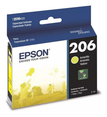  Cartucho Epson T206 Amarillo 