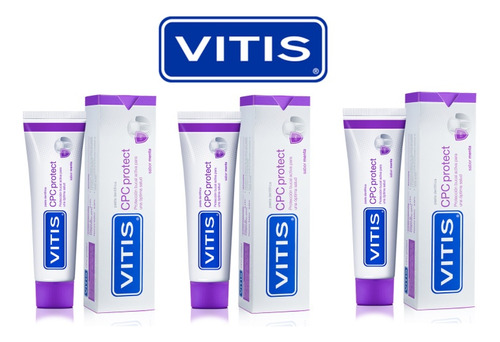 Pasta Dental Vitis Cpc Protect Pack X3 Unidades