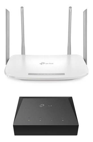 Kit De Onu Gigabit + Router Router Doble Banda Ac 1167 Mbps.