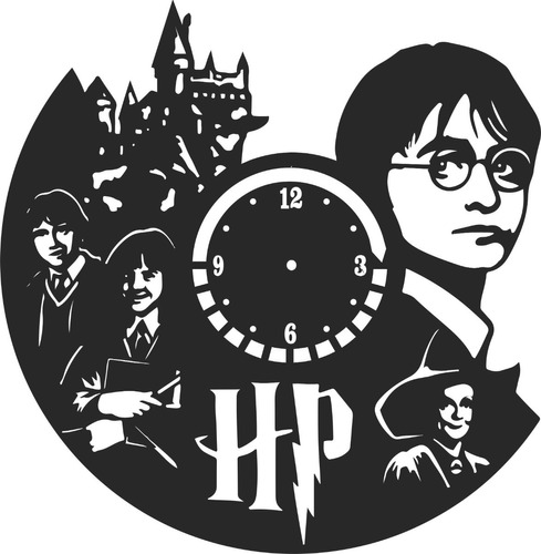 Reloj De Harry Potter Bross En Madera