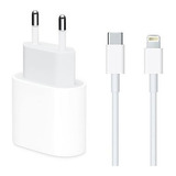 Fonte Carregador Tomada Tipo C 20w iPhone + Cabo Usb C