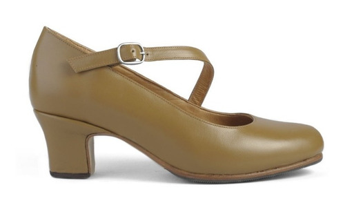 Zapatos De Folklore Para Mujer -español - Danza Cuero Camel