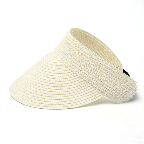 Visera Gorra Sombrero Mujer Rafia Playa Velcro 