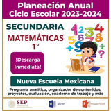 Programa Analítico Matemáticas 1° Secundaria 2024 - 2025