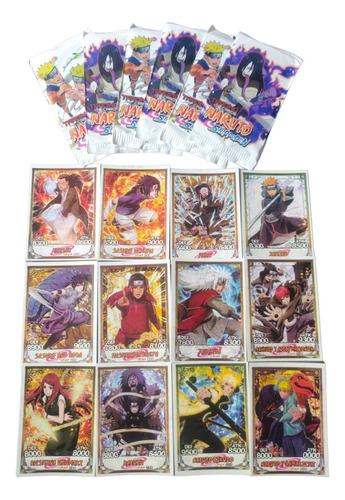 Kit 200 Cartinhas Naruto =50pctes Cards Barato Bater Bafo