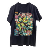 Remeras Estampadas Dtg Full Hd Tortuga Ninja Michelangelo