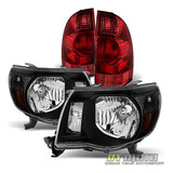 For 2005 2006 2007 2008 Toyota Tacoma Black Headlights+r Yyk