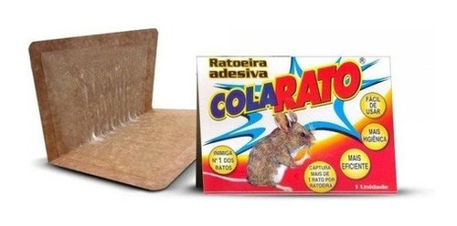 Ratoeira Adesiva C/ 05 Peças Cola Pega Rato - Goal