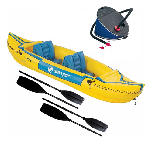 Kayak Sevylor Tahiti + Inflador Intex De Pie + Remos