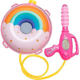Mochila Portátil Rainbow Gun Para Niños Blaster Toys Squirt