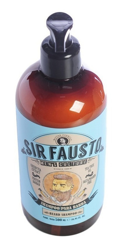 Sir Fausto Men Culture Barber Shampoo Hidratante Barba 500ml