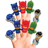 Juguete De Baño Titere Hasbro Pj Masks 5 Pzas Marionetas