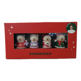 Set 4 Stoppers  Starbucks Navidad China Coleccion 2023