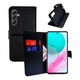 Capa P/ Galaxy M54 5g Capinha Couro + Pvidro 