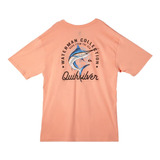 Polera Quiksilver Beauty At Sea De Manga Corta Peach Pink 