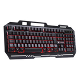 Teclado Gamer Usb Abnt2 Vinik Led Vermelho Multimídia Gt600