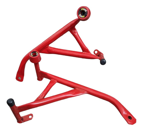 Defensas Sliders Bajaj Rouser Ns200 Rojo Continental Circus