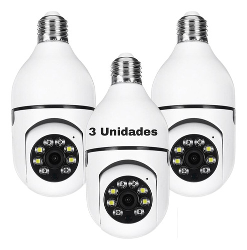 Camera Lampada De Vigilancia Discreta Espiã 360 Full Hd Wifi