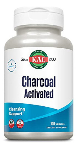 Carbón Kal, Cáscara De Coco Activado 280mg | 100ct