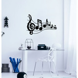 Vinilos Decorativos Vinil Pared Pentagrama Notas Musicales