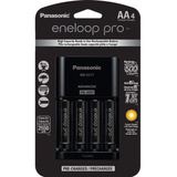 Cargador De Baterías Recargables Eneloop Pro Kit Con 4 Aa