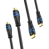 Cable Hdmi Bluerigger, 2 X, 8 K, 60 Hz, Hdr, 4k, 120 Hz, 48