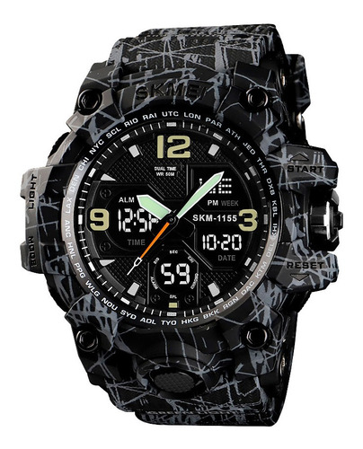 Reloj Hombre Skmei 1155 Sumergible Digital Alarma Cronometro