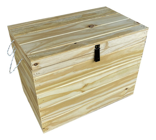 Baul 60 Cajon Juguetero Organizador Mudanza Madera Pino 