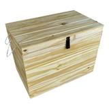 Baul 60 Cajon Juguetero Organizador Mudanza Madera Pino 