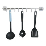 Soporte Ganchos Cocina Utensillos Cuchara Espátula Cuchillo