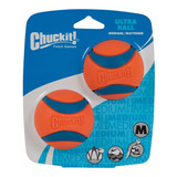 ¡hola Chuckit! Ultra Ball, 2 Unidades, Color M, Naranja/azul