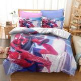 Funda De Edredón Spider Man 3 Juegos De Cama Peter Parker