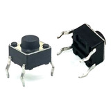 Pack X 10 Boton Pulsador Tact Switch De 4 Pines 6x6x5mm