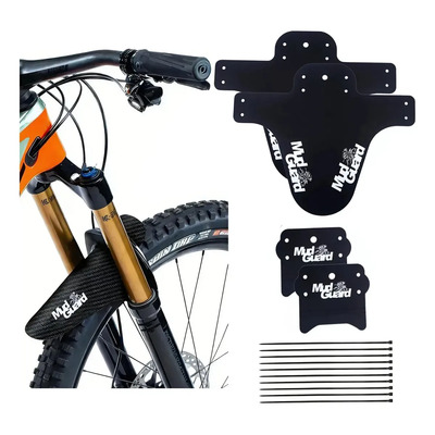 2 Pares Lodera Salpicadera Guardabarros Mtb Bici Universal,blanco | MercadoLibre