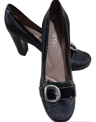 Zapatos Formal Taco Ancho Mujer Marca Esprit 