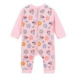 Enterito Pijama Minnie Mouse Disney Polar Invierno Bebe Niña