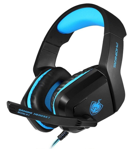 Auricular Gamer Gaming Phoinikas H1 Pc Mic Vincha + Azul