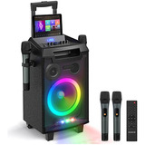 Máquina De Karaoke Con 2 Micrófonos, Parlante Bluetooth Pa S