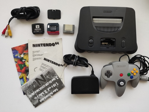 N64 Nintendo 64 Genuina + 1 Juego + Caja+2control+jumper+mem