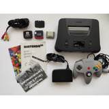 N64 Nintendo 64 Genuina + 1 Juego + Caja+2control+jumper+mem