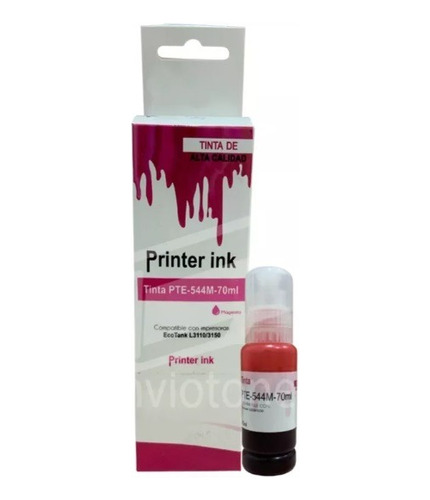 Kit 5 Tintas Magenta Compatible Epson T544m L1110 L3110 544