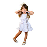 Vestido Ciganinha Com Manguinha Infantil Soltinho Blogueira