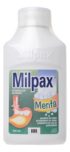 Milpax Menta Bicarbonato De Sodio + Alginato Farmacol Frasco