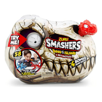 Zuru Smashers Dino Island T-rex Battles Set De Juego | Envío gratis